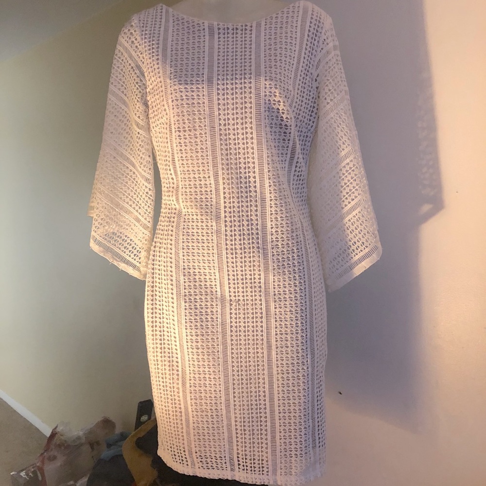 White Knit Dress